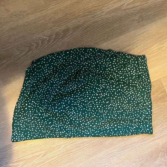 Code x Mode green polka dot skirt satin - Picture 7 of 8